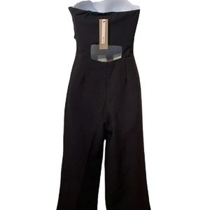 Strapless Black Wide Leg DO & BE Pantsuit Women's Size Small NEW WITH TAGS $48